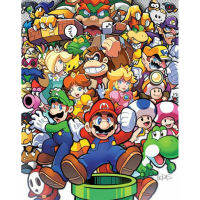 Carton Mario Cross Stitch Embroidery Kits Craft Needlework Printed Canvas Cotton Thread Home Decoration On Sale For Living Room