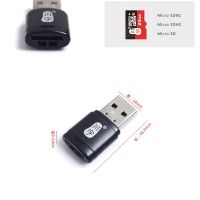 Kawau ไมโครการ์ดรีดเดอร์ SD 2.0 USB อะแดปเตอร์ความเร็วสูงพร้อมช่องบัตร TF C286อุปกรณ์ค้ำยันสูงสุดตัวอ่านการ์ดความจำ128GB สำหรับคอมพิวเตอร์