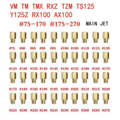 หัวพ่นหลักชนิดหกเหลี่ยมคลังสินค้าพร้อม Zdu8t1dr สำหรับ MIKUNI VM/TM/TMX/Rxz/tz/tzm/ TS125/Y125Z Rx100 Ax100คาร์บูเรเตอร์ Tm24 27 28 20x70-170 175-270