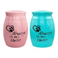 Mini Dog Urn Always in My Heart Cat Urn Pet Memorial Urn for Dogs Cats Mini Keepsake Urns Waterproof &amp; No Leakage proficient