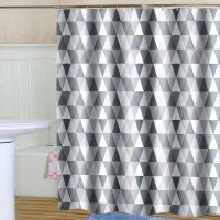 Triangle thick waterproof mildew polyester shower curtain