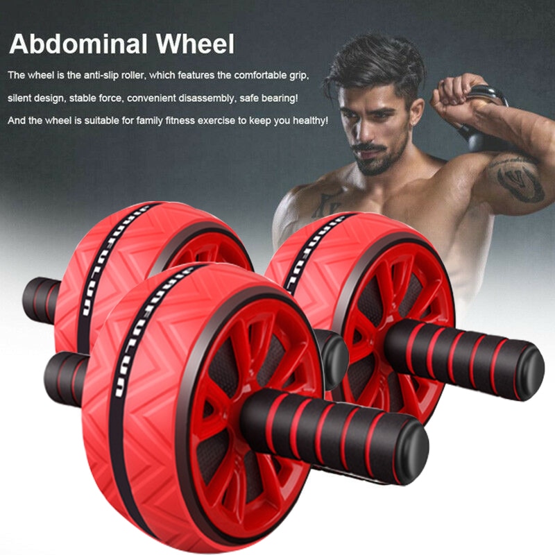 Abdominal Roller Non-Slip Mute Single-Wheel Abdomen Suitable for Mens and Womens core Strength Exercise Gymnastics 