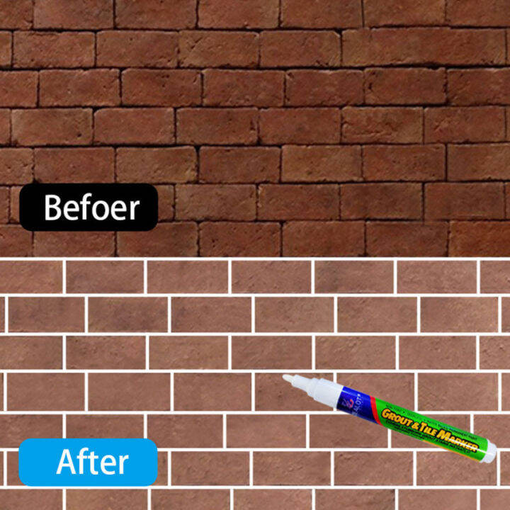 1pc Tile Pen Wall Grout Restorer Pen Repair Marker Grout Filler Pen For