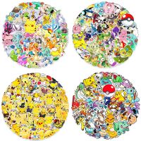 50/100 Pokemon Graffiti Stickers Car Mobile Phone Suitcase Tablet Decorative Stickers Waterproof Kawaii New Products