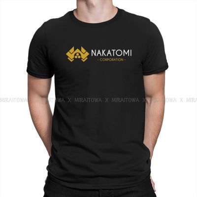 Nakatomi Plaza โลโก้ Die Hard ผู้ชาย T เสื้อแฟชั่น Vintage Oversize Crewneck TShirt Harajuku เสื้อผ้า