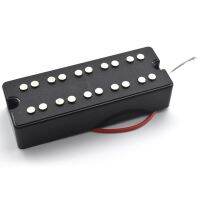 Humbucker Pickup กีต้าร์เบส5สายสกรูยึดสีดำ2รู-คอและสะพาน