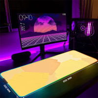 สี LED Gaming Mousepads ขนาดใหญ่ Backlight แผ่นรองเม้าส์39.3x19.6in Gamer Mousepad RGB แผ่นรองเม้าส์ Luminous แผ่นรองเม้าส์