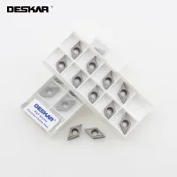 DESKAR DCMT11T304 FG HQ MT PS LF90 Cermet Lathe Cutter เครื่องมือกลึงเครื่องมือกลึงใบมีดตัด CNC แทรกภายในเดิม