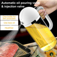 Dual-Purpose น้ำมันมะกอกสเปรย์เทขวดทำอาหารเบเกอรี่น้ำมันน้ำส้มสายชู Mist Sprayer สำหรับ BBQ Kitchen Glass Oil Dispenser Bottle