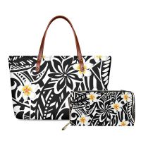 Hycool Casual Travel Bags Set Polynesian Tribal Hawaii Flower Print Custom Brand Bags Cheap Large Big Womens Travel Bags