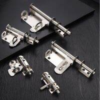 【LZ】 Thickened stainless steel latch security door with lock latch padlock left and right latch open bolt door lock bull nose latch