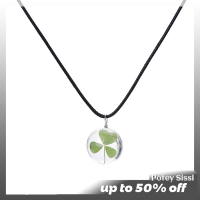 Potey Bàt Màu Xanh Lá Cây Mmmện Shamrock Bìná Lòba Lá Vòng Mğt Dây Chuyìn Vòng
