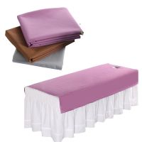 【LZ】 Filmed Waterproof Oilproof Bed Sheet for Beauty Salon SPA Massage Bedspread Bed Table Cover Sheets With/no Hole