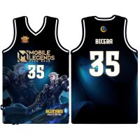 Ready Stock MOBILE LEGENDS ALUCARD - ALFA FULL SUBLIMATION BASKETBALL JERSEY SHORT CUSTOMIZED