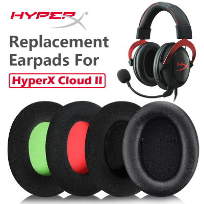 แผ่นรองหูฟังสำรองสำหรับ HyperX Cloud 2แผ่นรองหูฟังสำรองสำหรับ Cloud II แผ่นฟองน้ำคุณภาพสูง