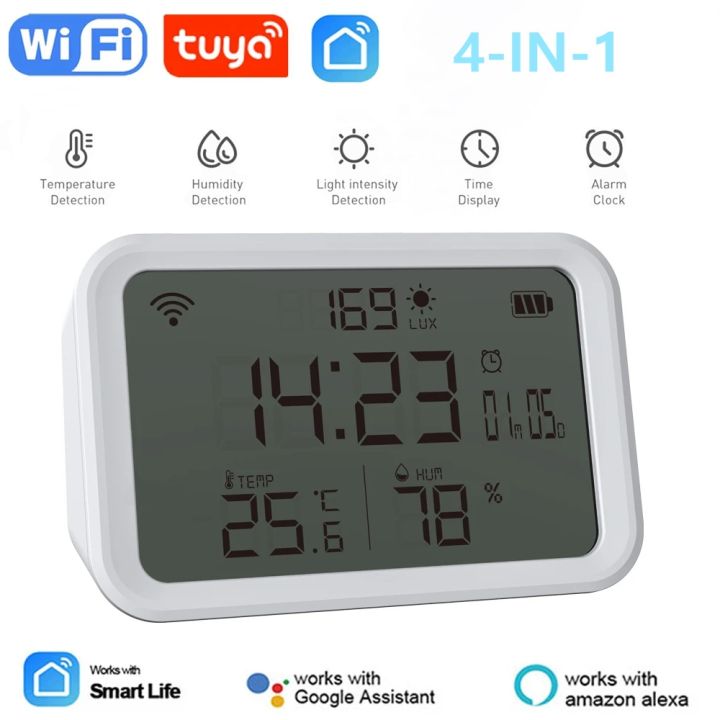 Tuya Smart WiFi Humidity and Temperature Sensor with Display and Alarm