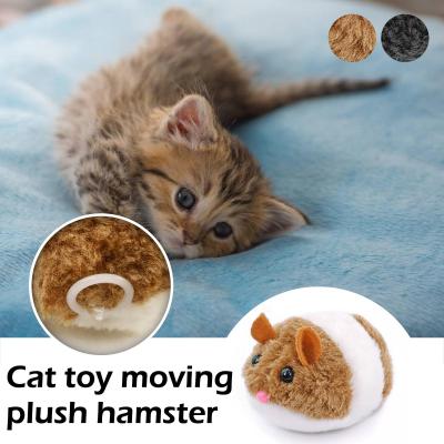 Cat Toy Plush Hamster Dog Dog Cat Toy Simulation Mechanical Hamster Toy Turns Mouse Plush Little Away J1R5