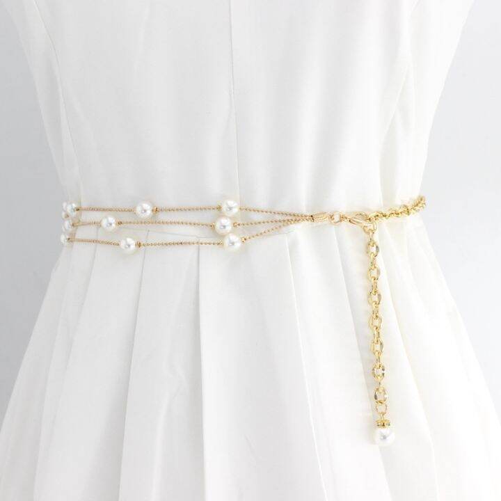 pearl-waist-chain-adjustable-adjustable-waist-chain-women-thin-long-belt-women-aliexpress