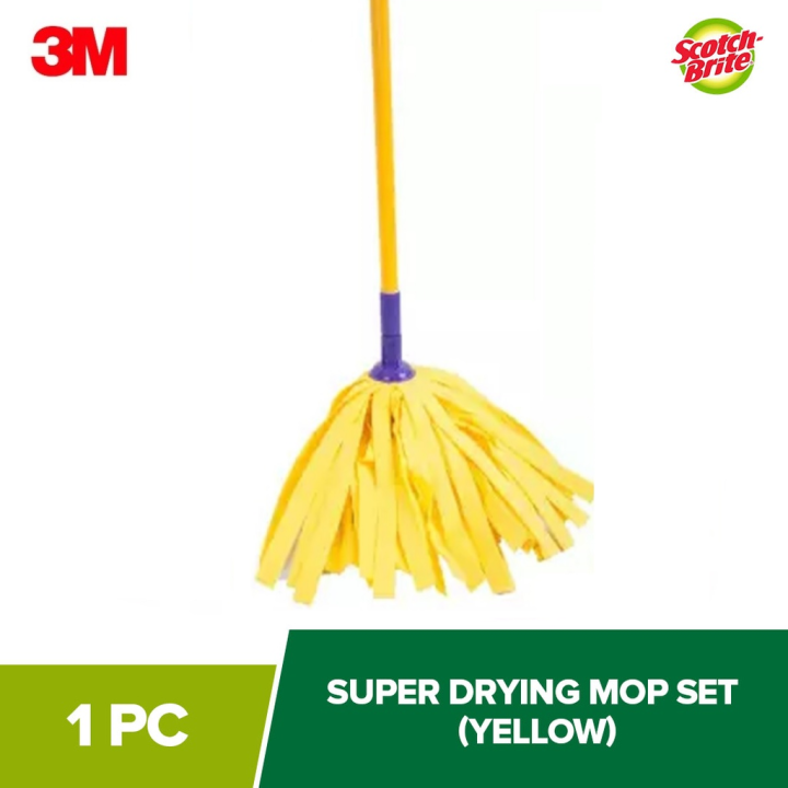 3M Scotch Brite Super Drying Mop Set (Yellow) Lazada PH