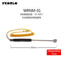 FEORLO WRNM-01 02 K-Type อุณหภูมิ Thermocouple เข็มของเหลวช่วง-50-500C P Robe