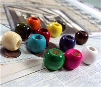 【CW】 50pcs/lot 12mm Mixed Colors Large Hole Beads Making Necklace Loose Jewelry Accessories