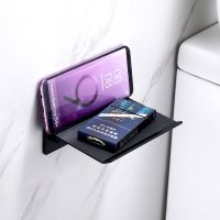 ₪☜♟ Floating Wall Shelves - Small Wall Mounted Phone Shelf Holder Rack Smart Speaker Shelf for BathroomKitchenToiletBedroom