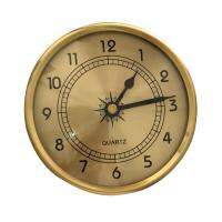 ZZOOI GO 1pc New Type 90mm Clock Nordic Style Aluminum Alloy Case Inlaid Arabic Numeral Hour Home Decoration LR44 Power