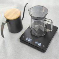 Electronic Scale Kitchen Coffee Scale High Precision Timer Coffee Spice Scales LCD Screen with Backlight Home Barista Accessorie Electrical Connectors