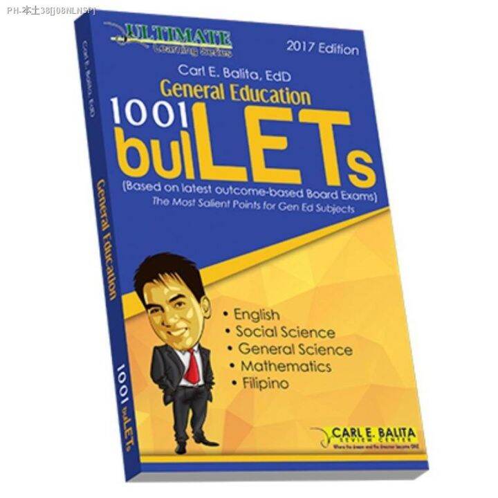 CBRC LET REVIEWER BULLET GEN ED | Lazada PH