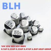 ❈ 10PCS SMD Aluminum Electrolytic Capacitor 0.1UF 0.22UF 0.33UF 0.47UF 6.8UF 68UF 680UF 16V 25V 50V 63V 400V 4/ 6.3x5.4 10x10.5MM