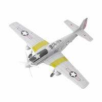 ชุดประกอบโมเดลสำหรับเด็กเครื่องบิน P-51 WWII ขนาด1:48สำหรับผู้ใหญ่สีเทาอ่อน