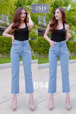 👖 2511 Vintage Denim Jeans by Araya กางเกงยีนส์ ผญ กางเกงแฟชั่นผู้หญิง กางเกงยีนส์เอวสูง กางเกงยีนส์ทรงบอย ผ้าไม่ยืด