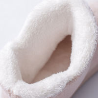 Women Winter Slippers Warm Plush Slip-on Couples Home Floor Shoes Anti-slip Comfortable Flats Female Soft Faux Fur Boots