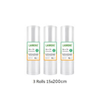 LAIMENG 3 Vacuum Packaging Rolls Vacuum Sealer Bags Film for Vacuum Packer Sealing Machine Textured Vacuum Food Storage Bag R119