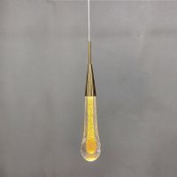 Bedroom Bedside Crystal Pendant Light Creative Simple Drop Shaped Pendant Lamps Bar Bathroom Home Decor Hanging Lights Fixtures