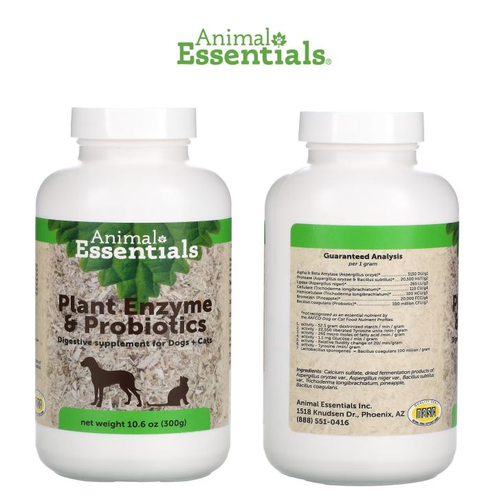 PRE-ORDER] PLANT ENZYME & PROBIOTICS FOR DOGS + CATS 300G BY ANIMAL  ESSENTIALS - DIGESTION & ABSORPTION SHIPPING WITHIN 3-7 DAYS (ETA:  2023-03-20) | Lazada