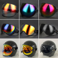 Universal รถจักรยานยนต์ Helmet Bubble Shield Visor เลนส์แว่นตากันแดด Goggles อุปกรณ์เสริม Fit All Vintage R เปิดหน้า Half Helmets