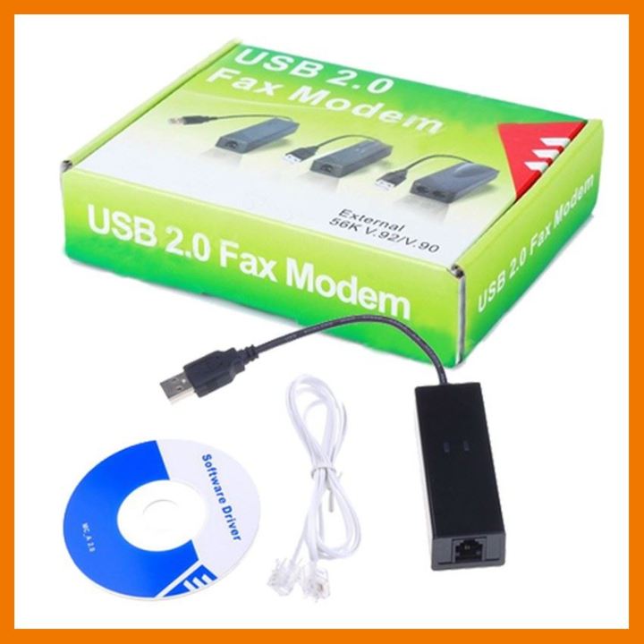 HOT!!ลดราคา USB 2.0 Fax Modem 56K External 1 Port ##ที่ชาร์จ แท็บเล็ต ไร้สาย เสียง หูฟัง เคส Airpodss ลำโพง Wireless Bluetooth โทรศัพท์ USB ปลั๊ก เมาท์ HDMI สายคอมพิวเตอร์