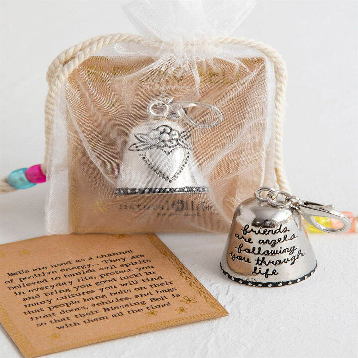 hanging-new-tiny-silver-bells-angels-on-your-side-blessing-bells-friends-are-angels