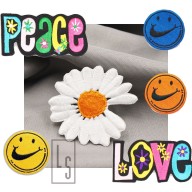 Miếng dán ủi quần áo sticker patches hoa cúc peaceminusone GD thumbnail