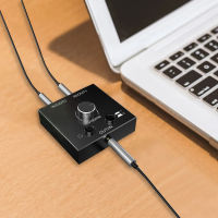 2 Way 3.5mm Stereo Audio Switcher Bi-Directional Stereo Audio Switch Splitter 2 In 1 Out 1 In 2 Out Stereo Audio Splitter