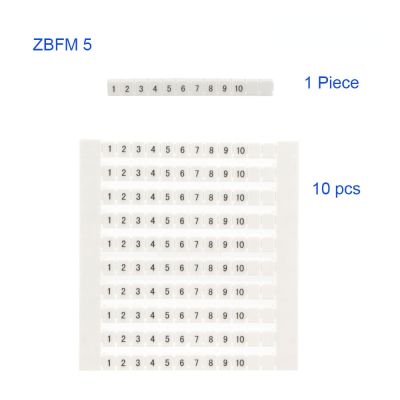 แถบเครื่องหมาย Zack Zbfm5กับ St2.5เลขมาตรฐานรางไม่3l เทอร์มินัลสำหรับและ2.5ด้วย Sttb2.5 Pttb ว่างเปล่า