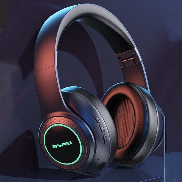 zzooi-awei-a300bl-wireless-bluetooth-5-3-headphones-with-mic-sports-gaming-super-deal-colorful-light-headset-hifi-stereo-earphones