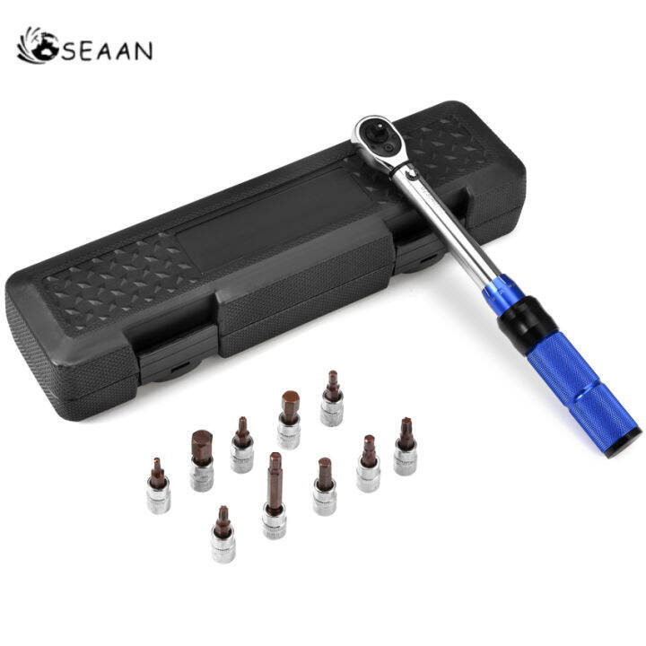 Bicycle Torque Wrench Set 525 Nm, 1/4 Inch Drive Click Torque Wrench