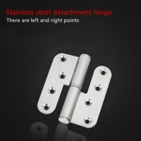 1PC 4 Inch Thick Stainless Steel Rounded Detachable Hinge Fire Door Flag Door Hinge Folding Flat Hinge