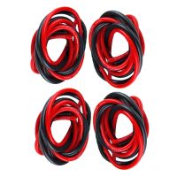 2 Packet 4 Pieces 14 Gauge 1 Meter Silicone Cable Fine Beach 14 AWG, Black and Red