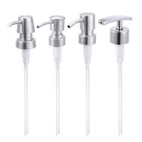 ◈ Stainless Steel Liquid Lotion Dispenser Soap Shampoo Pump Head Replacement For Shower Gel Pump Jar Tube Bathroom Tools