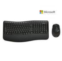 Microsoft Wireless Comfort Desktop 5050 ชุดแป้นพิมพ์และเมาส์ สีดำ