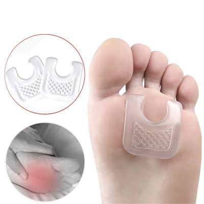 ☽ 2Pcs/Pair Waterproof Toe Cushions U-Shaped Gel Callus Pads From Rubbing Reusable Foot Corn Sticker Calluses Protector
