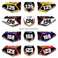 NICECNC Custom Number Plate Background Graphics Sticker Decal For Suzuki RMZ250 RM-Z250 2007 2008 2009 RMZ RM-Z 250